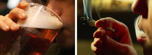 alcohol v pot